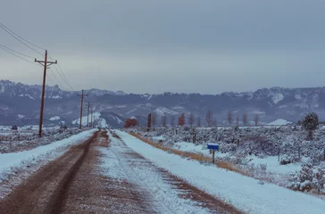 Foto op Plexiglas Winter road © Galyna Andrushko