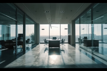 Ample space very luminous for offices. Generative AI