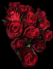 bouquet of red roses