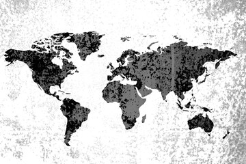 Obraz premium world map texture as background