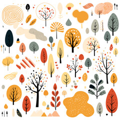 Autumn set doodle
