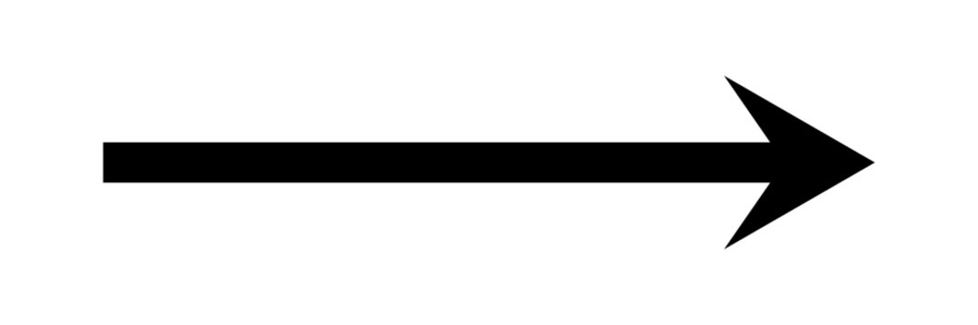 recommend clip art: Straight long right vector arrow icon