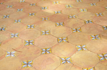 Traditional Italian Floor Tiles in Ravello, Italy