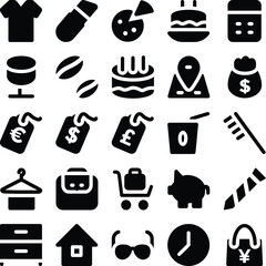 Bold Line Icons of Corporate Designs

