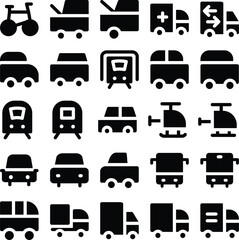 Pack of Travel Bold Line Icons

