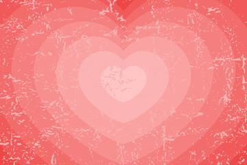 Vector background with copy space, heart shape. Simple abstract design with texture, grunge style. - 629319287
