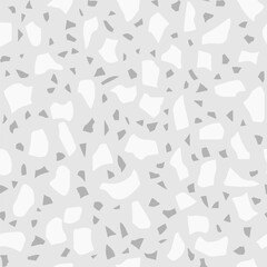 Vector abstract seamless pattern. Terrazzo floor tile imitation, stone texture. Trendy design for fabric, wrapping, backgrounds, wallpaper, textile.