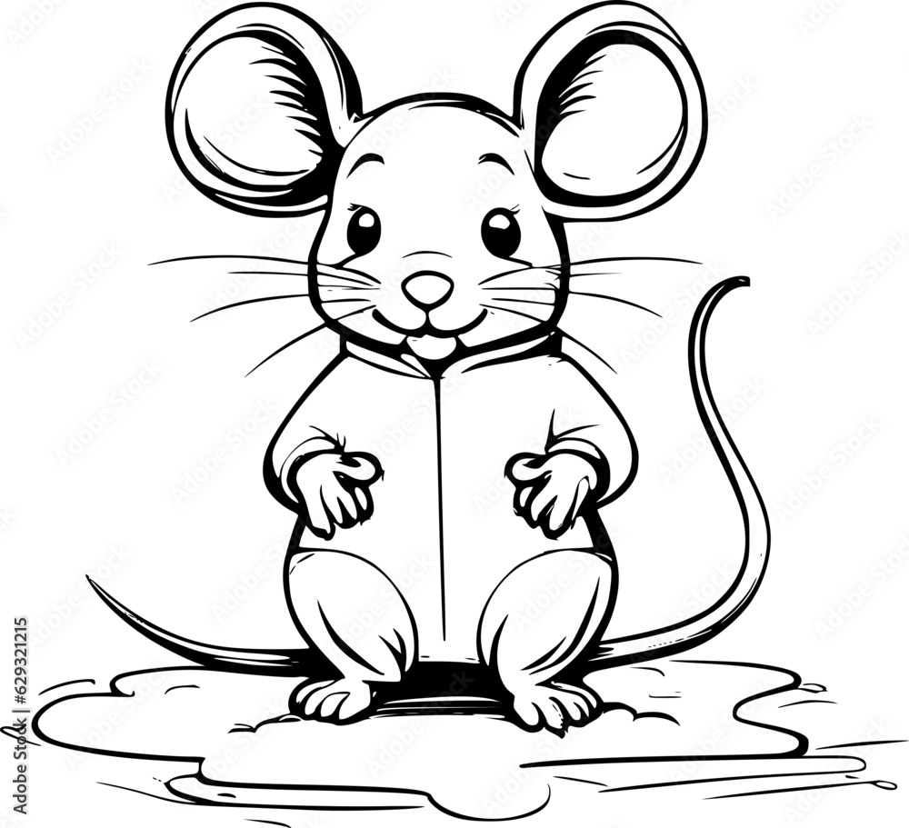 Canvas Prints cute mouse