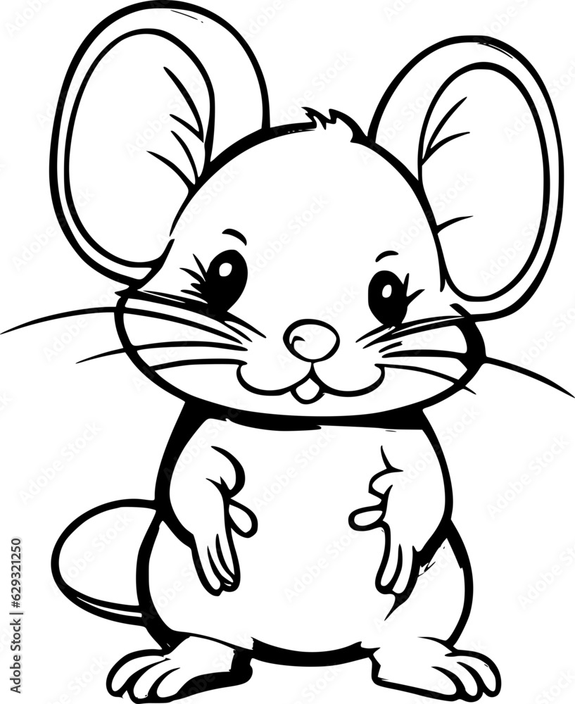 Poster cute mouse