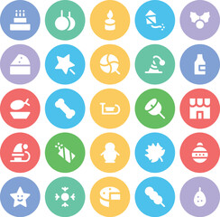 Pack of Christmas Celebration Bold Line Icons 