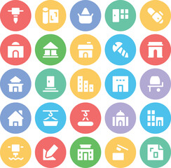 Pack of Construction Bold Line Icons

