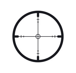 Fototapeta premium Crosshair hunting and targeting icon