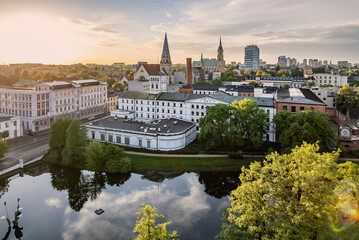 Miasto Łódź- widok na Białą Fabrykę.  © Tomasz Warszewski