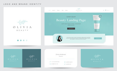 Minimalist beauty logo and brand identity