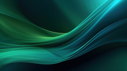 Dark Green and Blue Abstract Background with Radial Blur