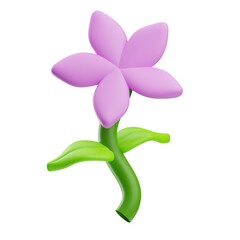 Nature Object Flower 3D Illustration