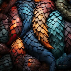 Scales and Feathers: A Mosaic of Real and Mythical Beings