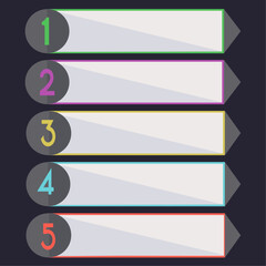 Obraz premium modern design template with numbers