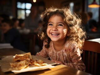girl eating cake