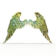 angel wings 3d render