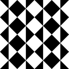 Seamless pattern with geometric motifs in black and white. Vector illustration.