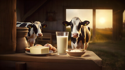 cheese and dairy product, locally produced, farm and cows, cow milk, cheese platter, blue cheese, cream, butter, nuts, local production at the farm, grass, fields, organic