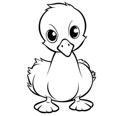 Goslin coloring page illustration
