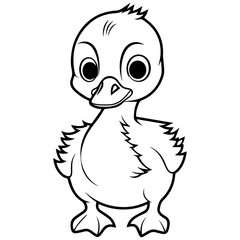 Goslin coloring page illustration