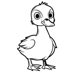 Goslin coloring page illustration