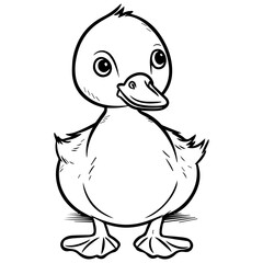 Goslin coloring page illustration