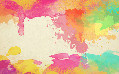 abstract colorful watercolor art background.