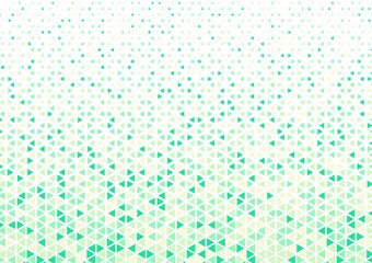 Green triangle pixel template background