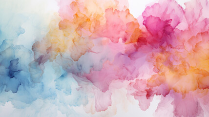 Fototapeta premium Watercolor Stains on White Background