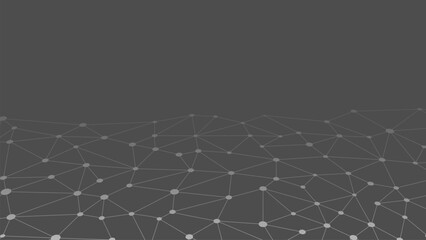 Abstract geometric background. Plexus mesh backdrop. Vector