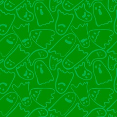 Halloween ghost seamless cartoon pattern for wrapping paper and fabrics and linens and kids clothes print