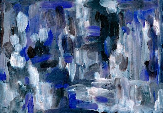 Blue gray acrylic oil painting texture