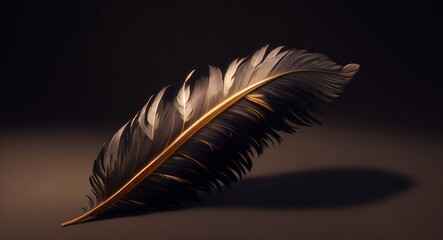 Beautiful feather realistic. ai generation