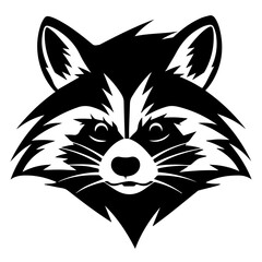 sketch of a tribal tattoo raccoon