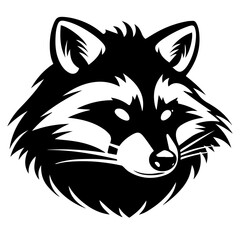 sketch of a tribal tattoo raccoon