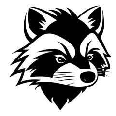 sketch of a tribal tattoo raccoon © DLC Studio