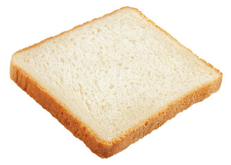 sliced bread, toast isolated on white background, full depth of field