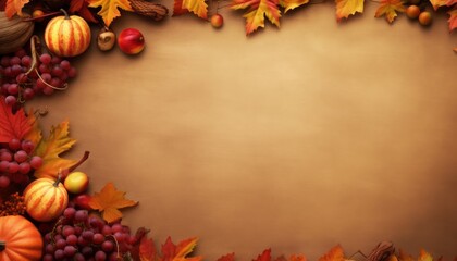 Naklejka na ściany i meble autumn thanksgiving background