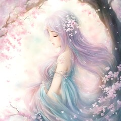 Beautiful anime woman: Ethereal Anime Enchantress | Generative AI