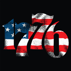 American 1779 , American Flag, 1776 , 4th of july , USA flag t-shirt design