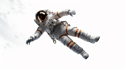astronaut wearing spacesuit in outer space. Generative Ai. 
