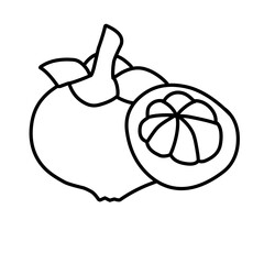 Fruit line icon