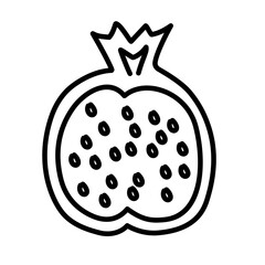 Fruit line icon