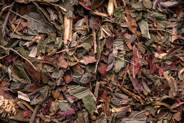 close-up of top dry flower tisane for weight loss