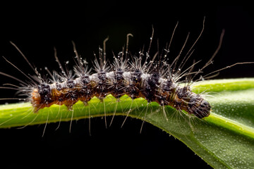 Butterfly larvae inhabit wild plants