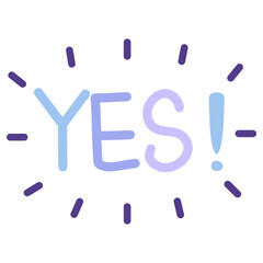 Words Sticker Vector